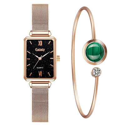 Relógio Feminino Esmeralda + Pulseira - Lumero