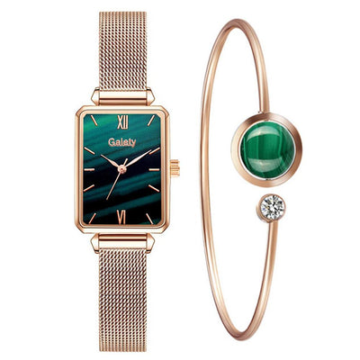 Relógio Feminino Esmeralda + Pulseira - Lumero