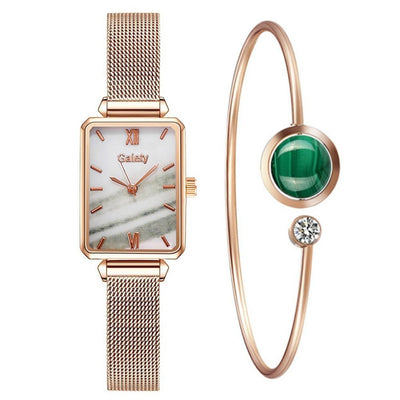 Relógio Feminino Esmeralda + Pulseira - Lumero