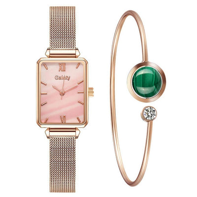 Relógio Feminino Esmeralda + Pulseira - Lumero