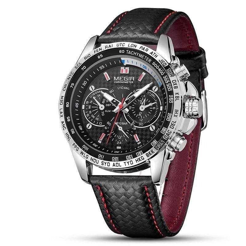 Relógio Masculino com Pulseira de Couro - Lumero