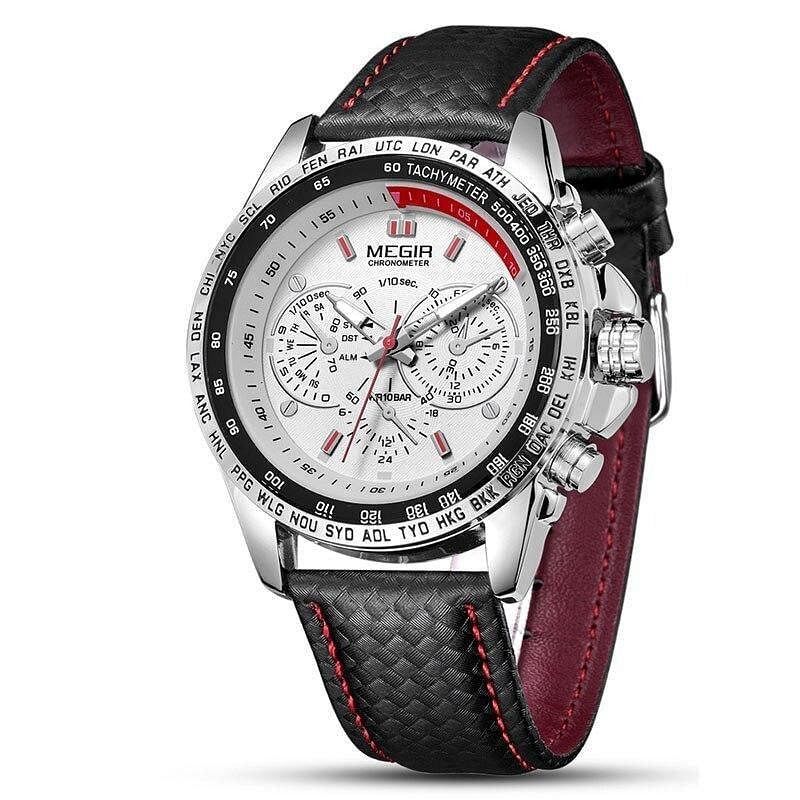 Relógio Masculino com Pulseira de Couro - Lumero
