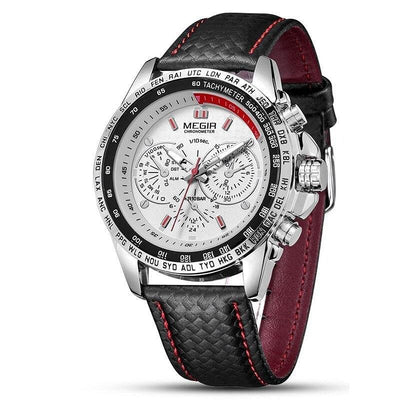 Relógio Masculino com Pulseira de Couro - Lumero